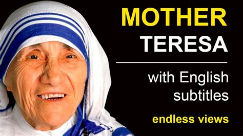 ENGLISH SPEECH | MOTHER TERESA: Nobel Peace Prize Speech (English Subtitles) - YouTube