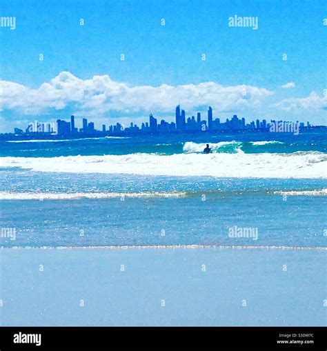 Gold Coast surfing Stock Photo - Alamy