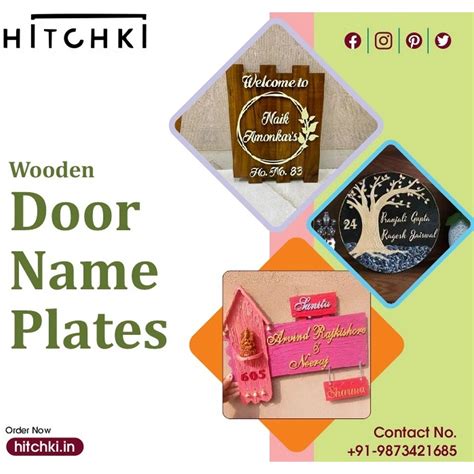 Wooden Door Name Plates | HITCHKI