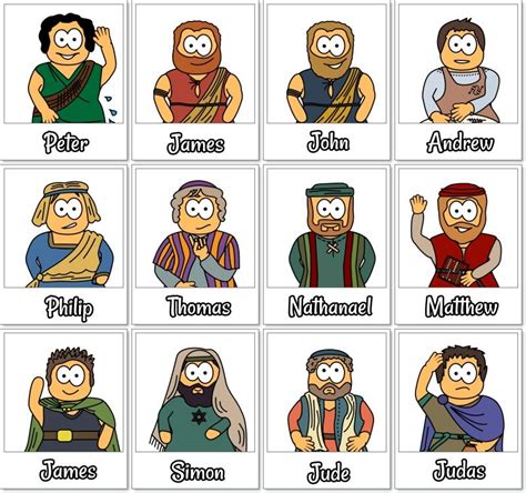 Apostles matching game | Bible printables and games | Pinterest ...