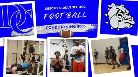 DESOTO MIDDLE SCHOOL FOOTBALL CONDITIONING 2023 - YouTube