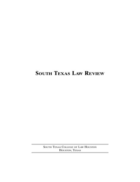 South Texas Law Review Vol.60 No.4 by South Texas College of Law Houston - Issuu