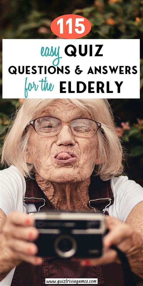 125 easy quiz questions and answers for elderly – Artofit