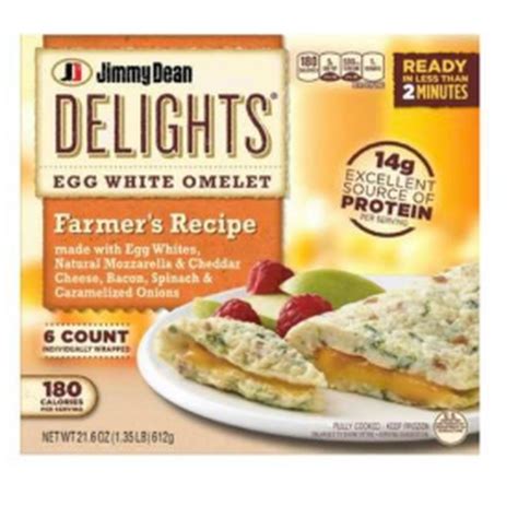 Jimmy Dean Delights Farmer's Recipe Egg White Omelet - Food Library ...