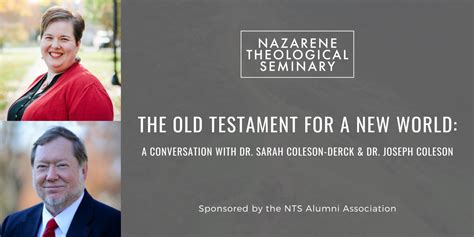 The Old Testament for a New World: A Conversation with Dr. Sarah ...