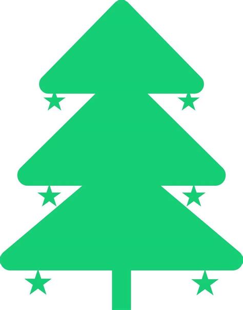 Stars decorated christmas tree on background. 24226457 Vector Art at ...