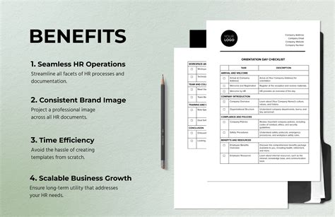 Orientation Day Checklist HR Template in Word, PDF, Google Docs - Download | Template.net