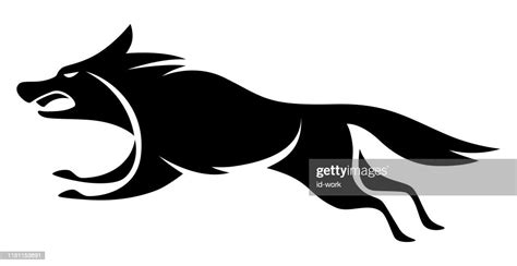 Running Wolf Silhouette High-Res Vector Graphic - Getty Images