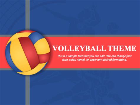 Free Volleyball Presentation Theme for PowerPoint and Google Slides