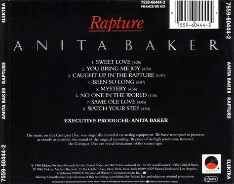 Funky By Nature: Anita Baker - Rapture (1986)