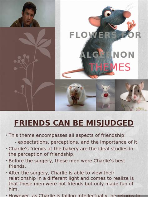 Flowers For Algernon Themes | Friendship | Emotions