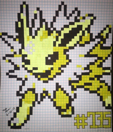 Jolteon Pixel Art by KeitimariArt on DeviantArt