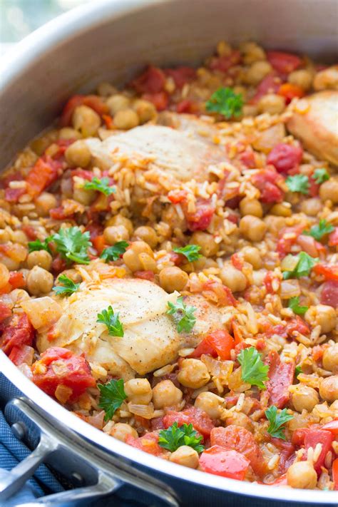 One Pot Spanish Chickpea Chicken