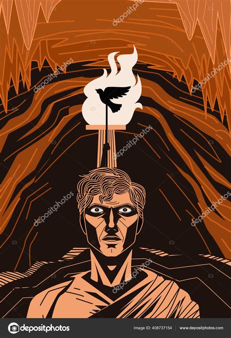 Plato Philosophy Allegory Cave Stock Vector by ©matintheworld 408737154