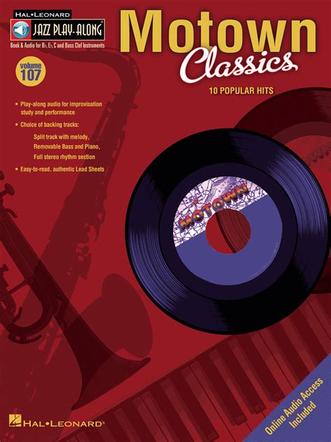 Motown Classics By Various - Softcover With CD Sheet Music For Bass Clef Instruments; Bb ...