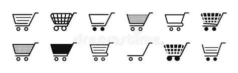 Cart Icon. Trolley for Shop. Symbol of Online Basket and Buy. Icon for ...