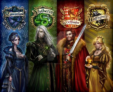 Hogwarts Founders by AireensColor on DeviantArt