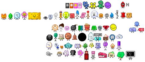 BFDI Characters as Sprites by MiitopianOliveDA on DeviantArt