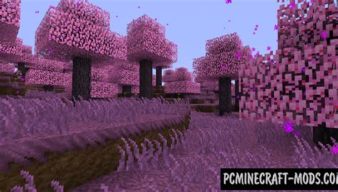 Cherry Blossom - Biome Mod For Minecraft 1.14.4 | PC Java Mods