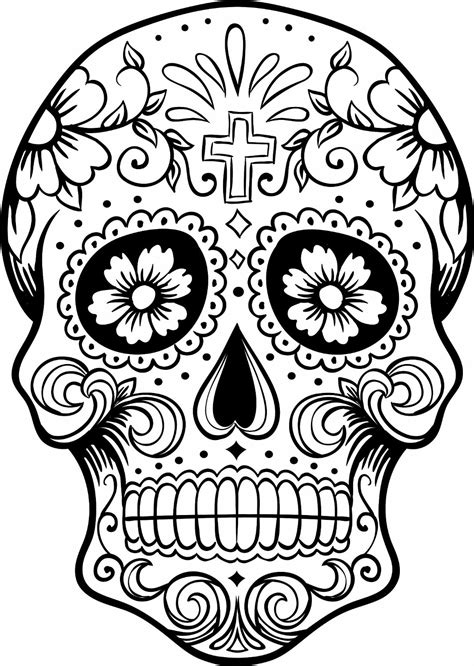 Free Printable Day of the Dead Coloring Pages - Best Coloring Pages For Kids