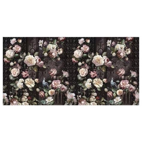 Custom Size Wallpaper Mural Retro Floral Wallcovering | BVM Home