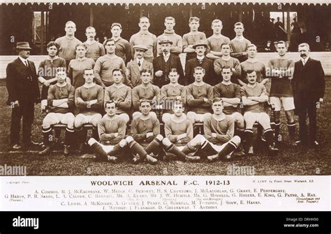 Woolwich Arsenal Football Club team photo Stock Photo - Alamy