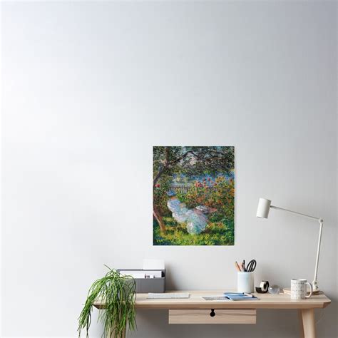 "Alice Hoschede in the Garden by Monet" Poster for Sale by ...