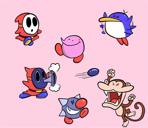 Yoshi's Island Enemies by ToonDreamer on DeviantArt