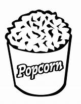 Free Popcorn Coloring Pages Printable Download  sketch template