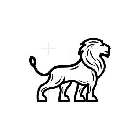 Lion Logo Black and White - DuncankruwSherman