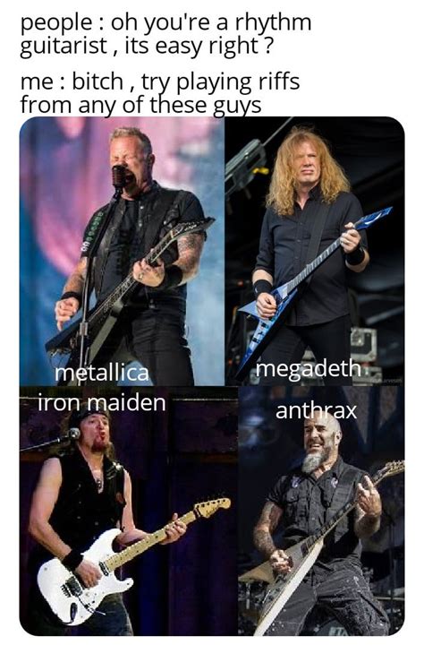 Rhythm guitarist more underrated than bassist...... : r/memes