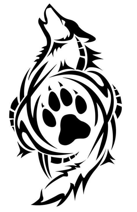 158f9d133959c6ed85ce94c051567684 | Wolf paw tattoos, Tribal wolf tattoo ...