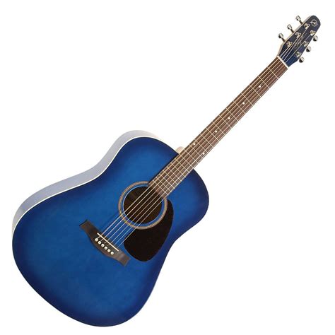 Seagull S6 Spruce Trans Blue GT Electro Acoustic Guitar at Gear4music