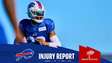 Bills injury report for Week 1 at Jets