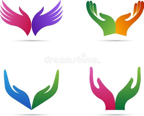 Open hands. A vector drawing represents open hands design stock ...