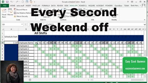 Automatic schedule with every second week off - YouTube