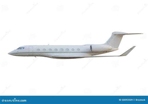 Side View Of Private Jet Airplane Stock Photo - Image: 50093509