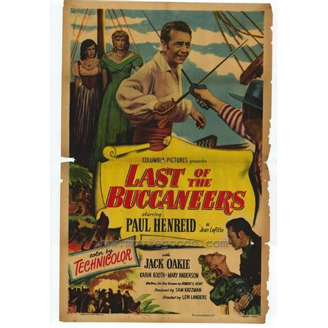 Last of the Buccaneers - movie POSTER (Style A) (11" x 17") (1950 ...