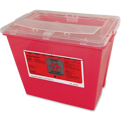 Impact Products 2-gallon Sharps Container, Red, Translucent - Walmart.com - Walmart.com