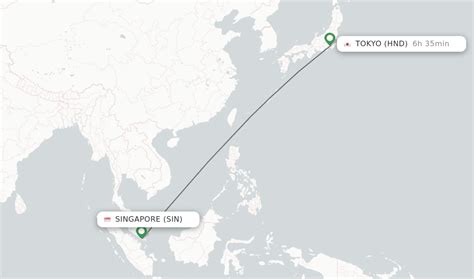 Direct (non-stop) flights from Singapore to Tokyo - schedules - FlightsFrom.com