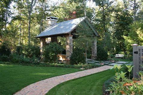 Pavilion Fireplace - Traditional - Landscape - Other - by The Collins ...