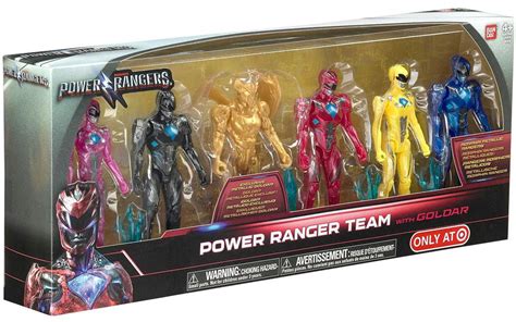 Power Rangers Movie Power Ranger Team 5 Action Figure 6-Pack with ...