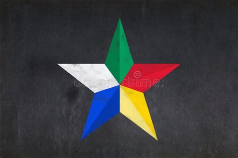 Druze Star Drawn on a Blackboard Stock Image - Image of star, equipment ...