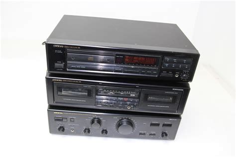 Onkyo CD Player Cassette Tape Deck & Wireless Remote Controlled Stereo Amplifier | eBay