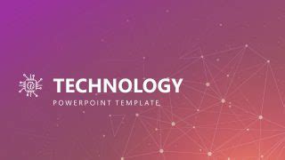 Free Modern Technology PowerPoint Template & Google Slides