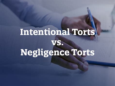 The Key Differences between Intentional and Negligence Torts Every ...