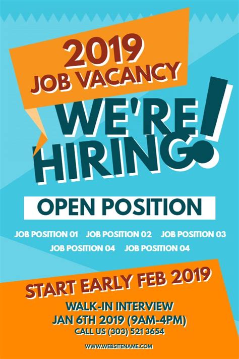 Job Fair Hiring Poster