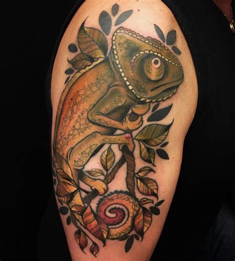 60+ Colorful Chameleon Tattoo Ideas – Designs That Will Make You Smile - HD Tattoo Design Ideas