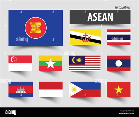 Asean Countries Flag