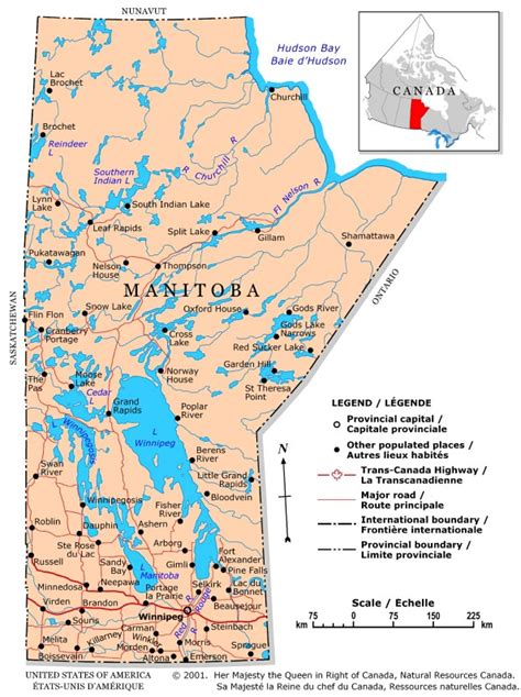 Manitoba Political Map